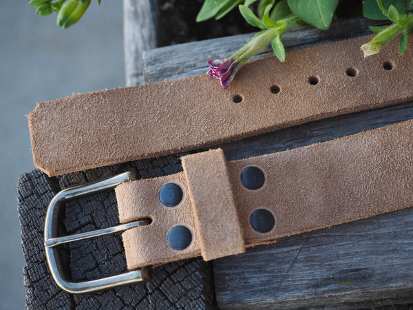 Rough Out Horween Mechanical Belting Leather Belt
