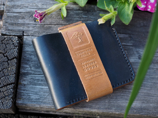 Tumbled Black Shell Cordovan Wallet