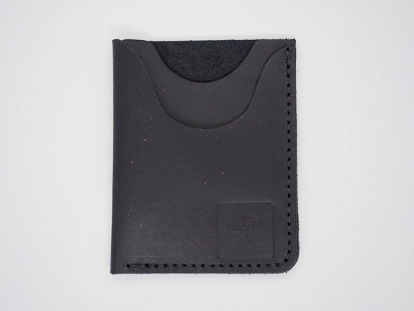 Minimalist Front Pocket Wallet in Black Legacy Horween Leather