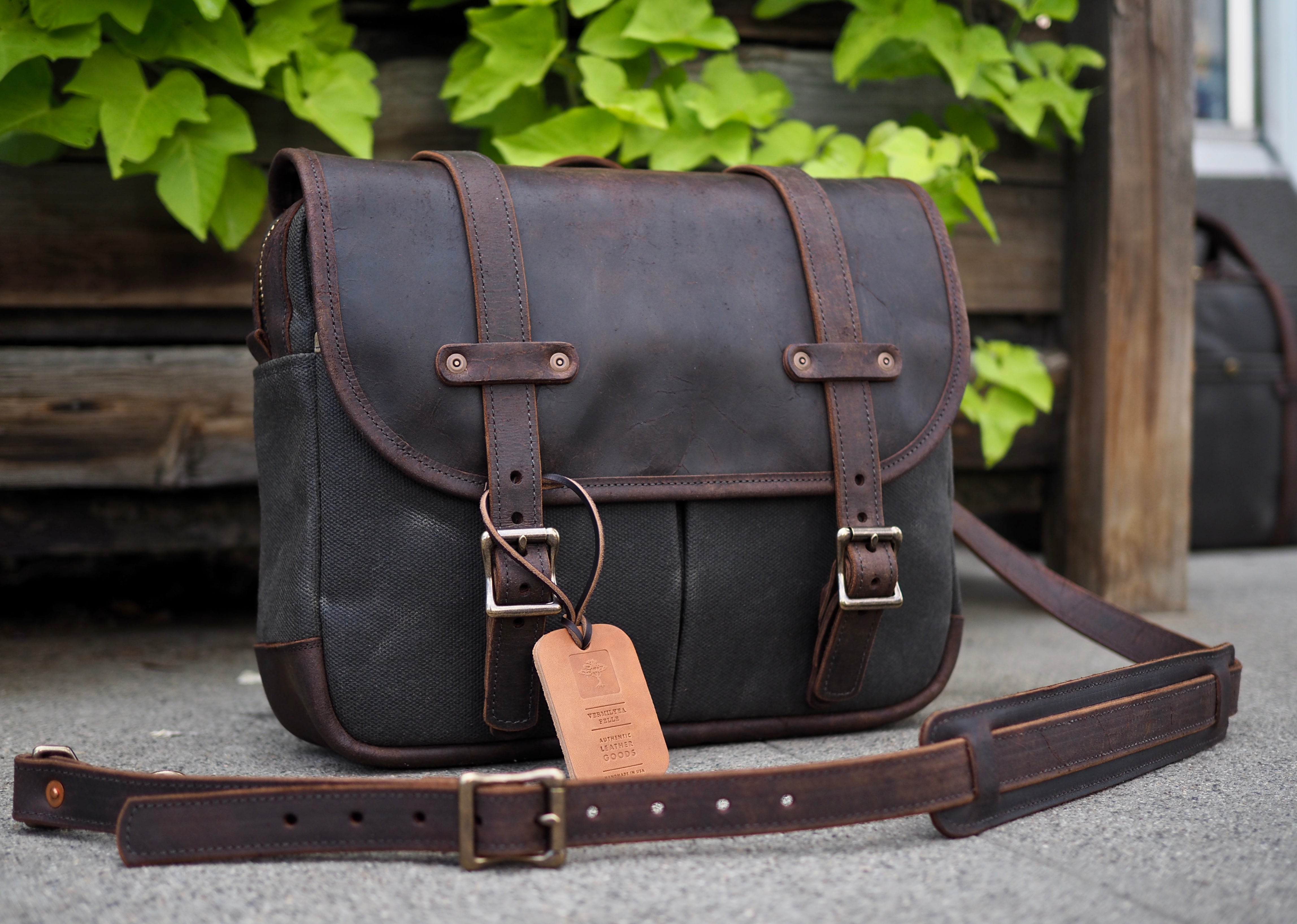 HomaRE. ホマレ OILED/WAX LEATHER BRIEF BAG 81yogRFrX-S._UY900_.jpg