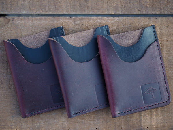 Minimalist Front Pocket Wallet in Color 8/Black Chromexcel